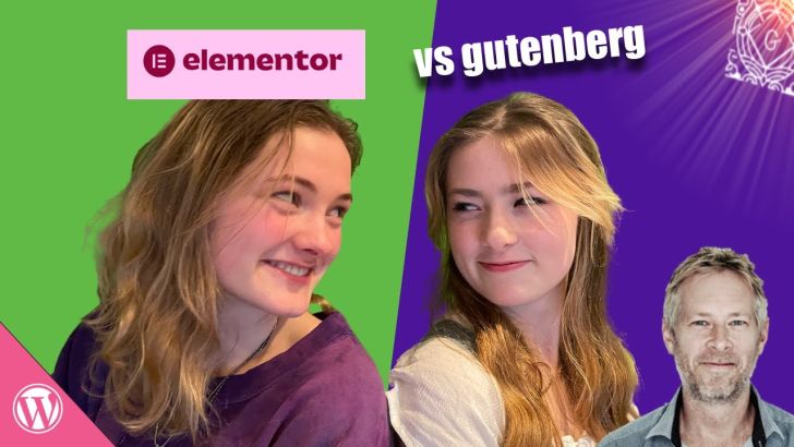 elmentor versus Gutenberg video screenshot