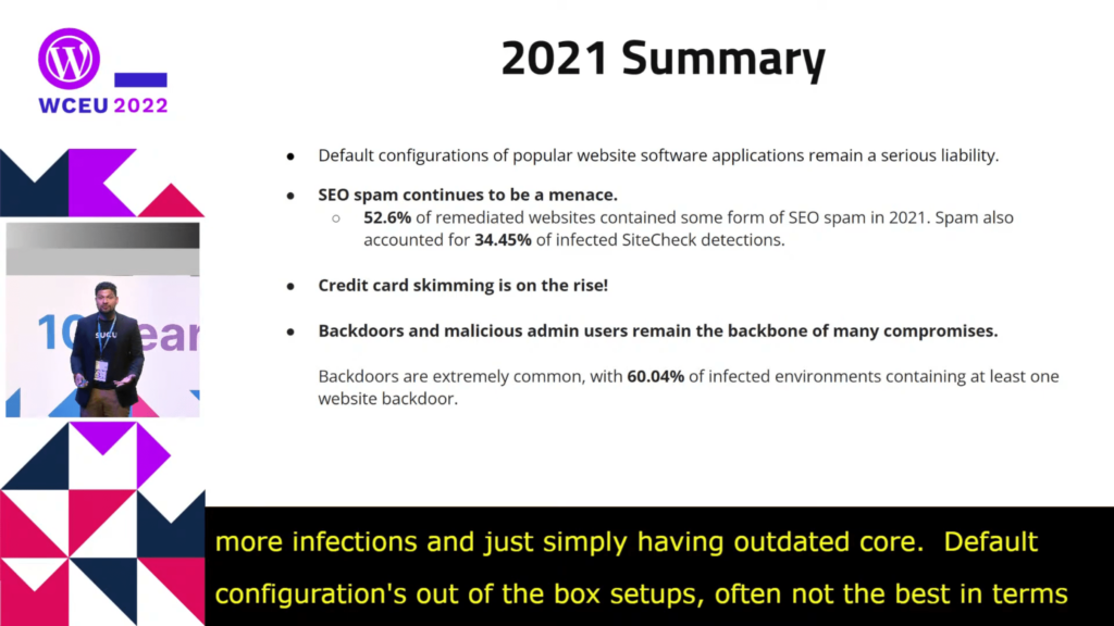 Summary for 2021 on default configurations
