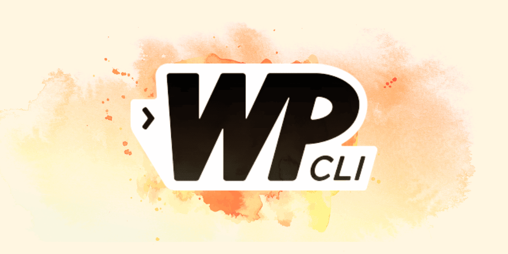 WP-CLI logo on a watercolor background