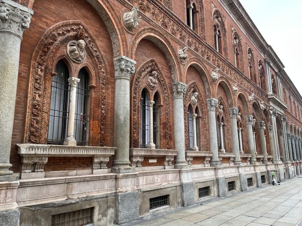 Outside of the Milan campus